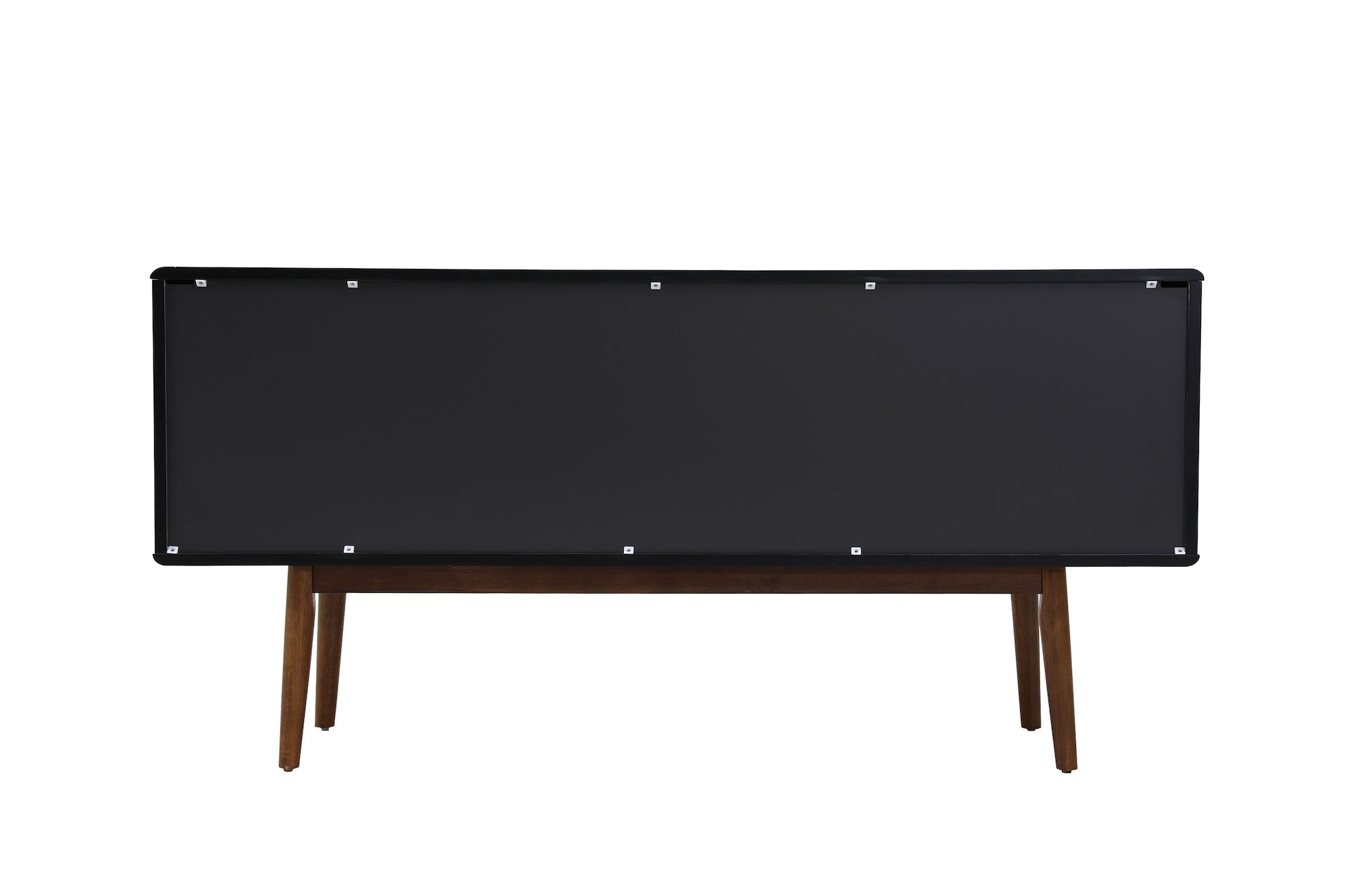 Walnut and black cabinet