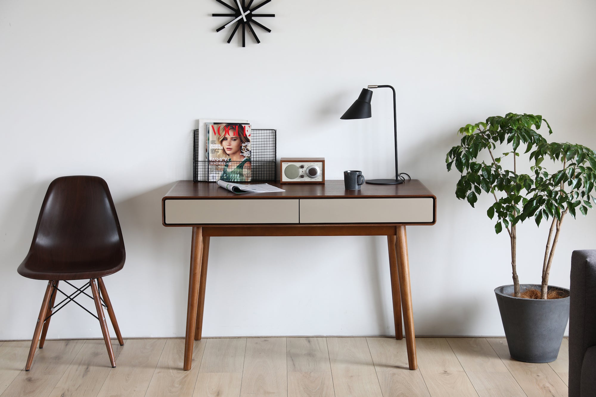 Walnut Desk and chair