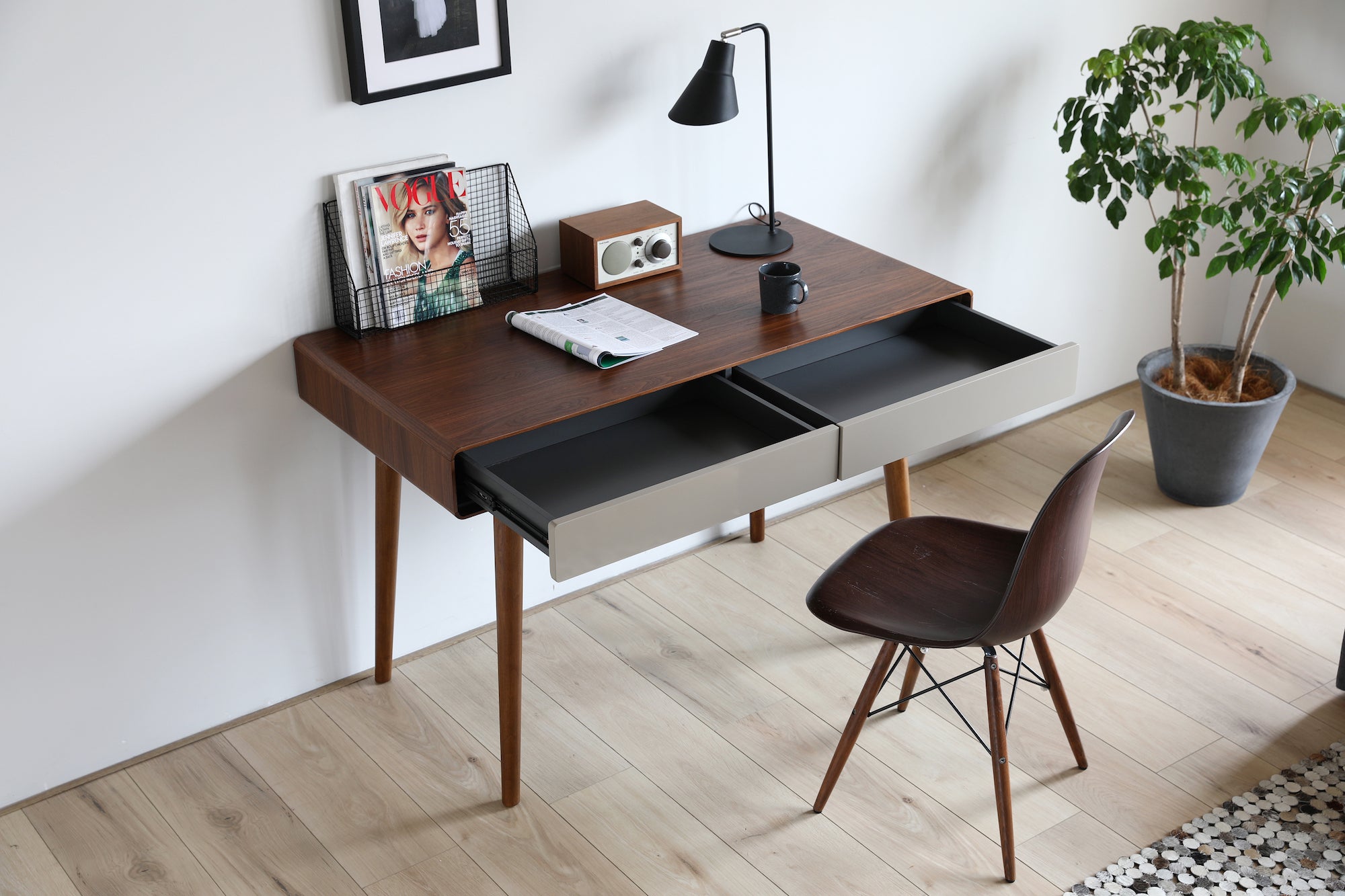 Walnut Desk and chair