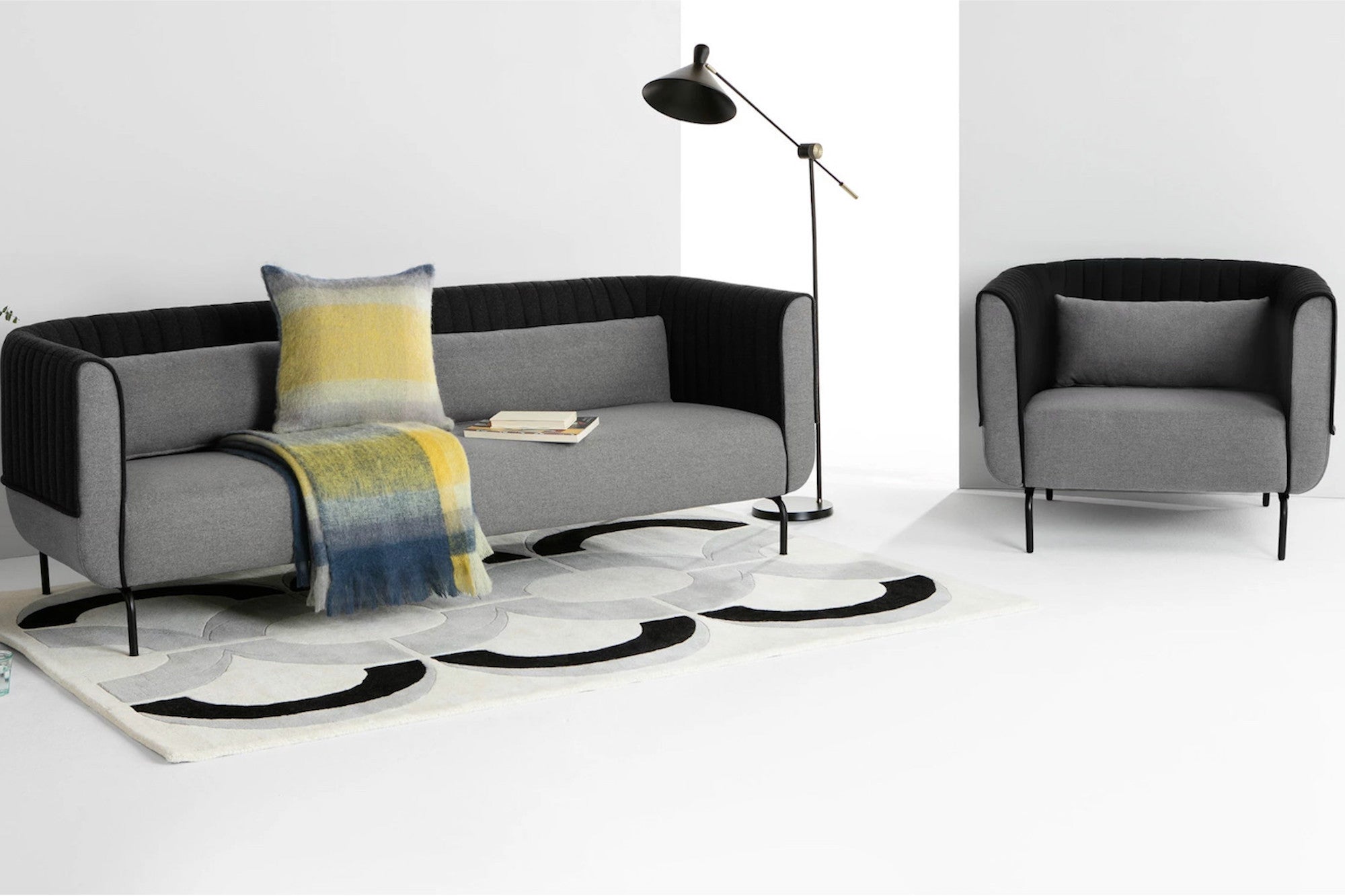 Black Cashmere Sofa