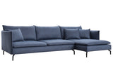 Blue L Shape Sofa