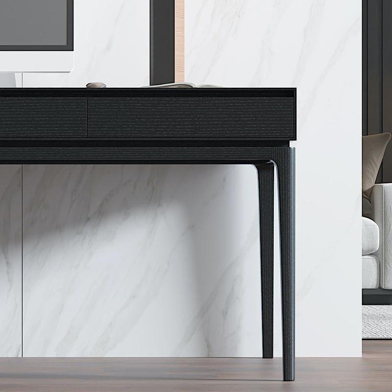 Ollie Home Office Desk with Drawers Black Desks Home Office Furniture