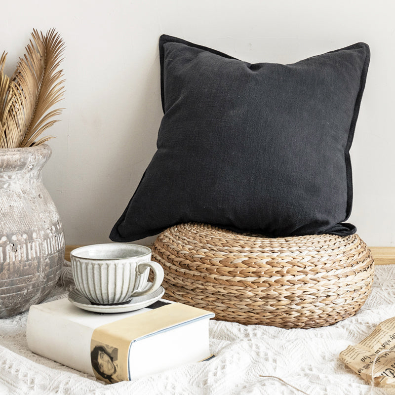 Plain Cotton Linen Cushion Cover