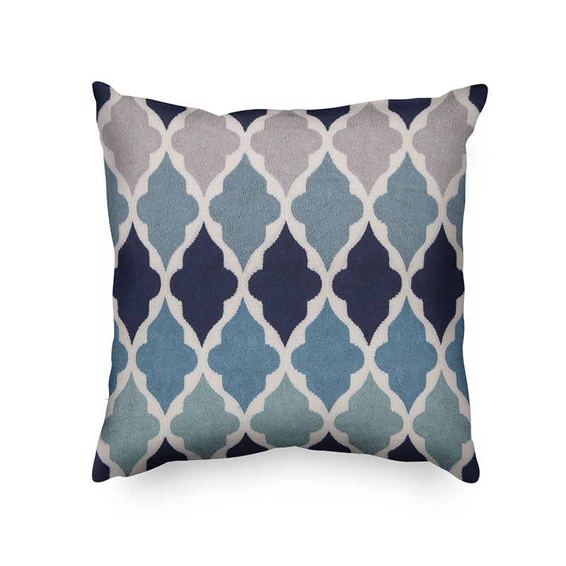 Blue geometric hotsell cushion covers
