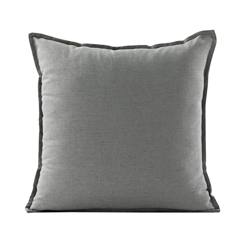 Dark Grey Single Color Cushion Cover