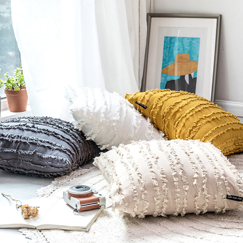 Soft Plain Shaggy Cushion Cover
