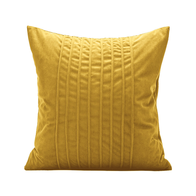 Yellow Velvet Cushion Cover