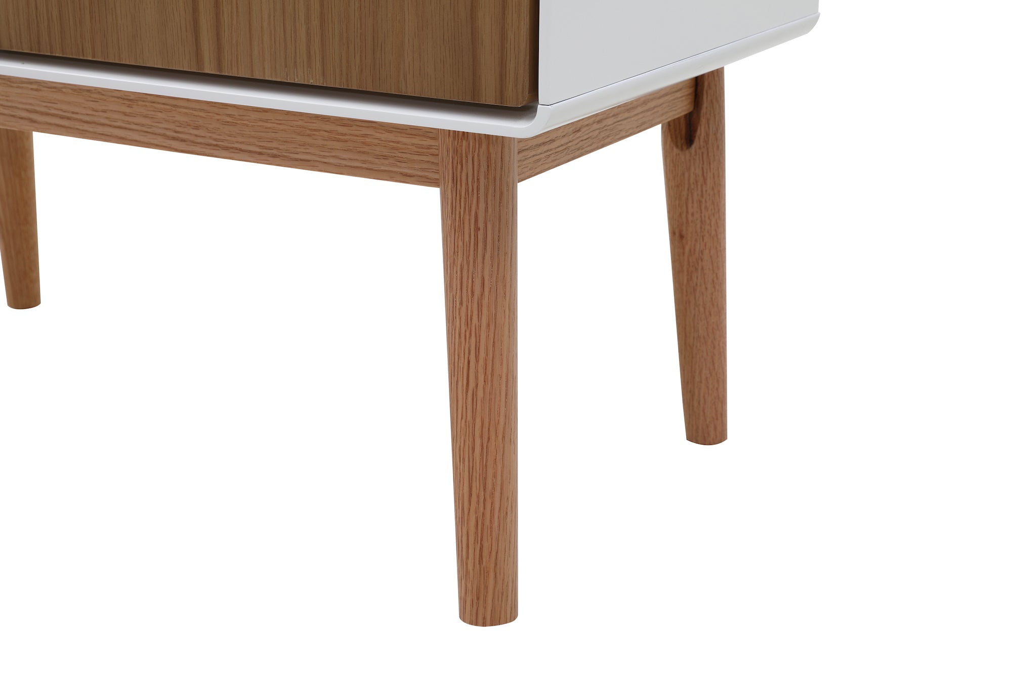 Red oak wood veneer cabinet